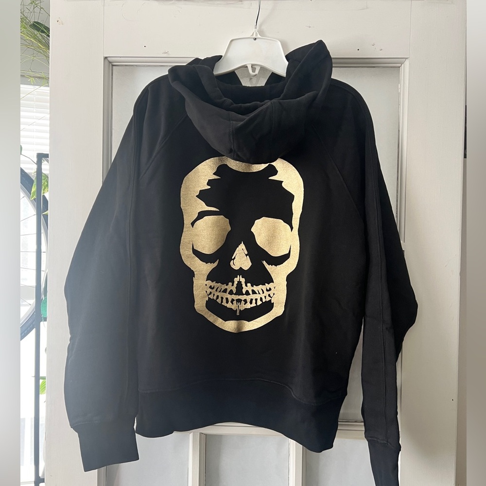 Zadig & Voltaire Gold Skull black Hoodie